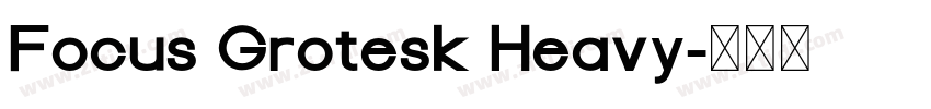 Focus Grotesk Heavy字体转换 Focus Grotesk Heavy字体转换